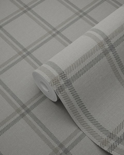 Origin Wallcoverings Tapete Karomuster Beige - 0,53 x 10,05 m - 347620