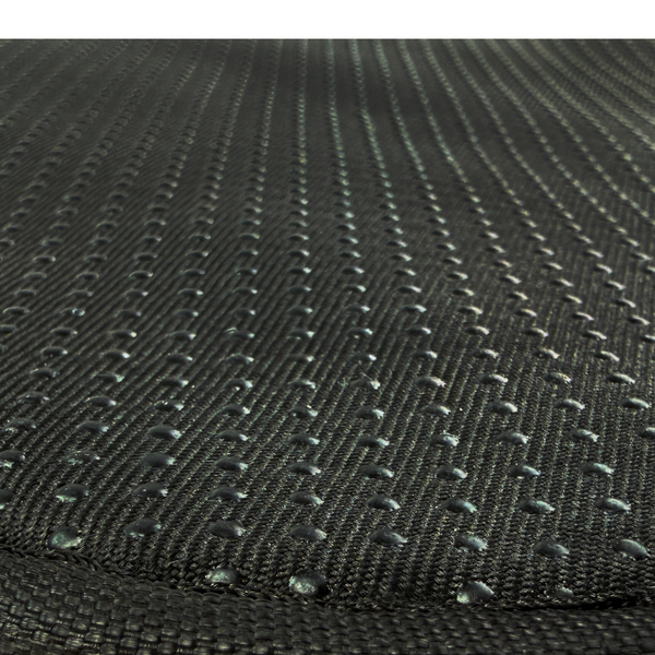 Detailansicht eines strukturierten Stoffbezugs mit Noppen