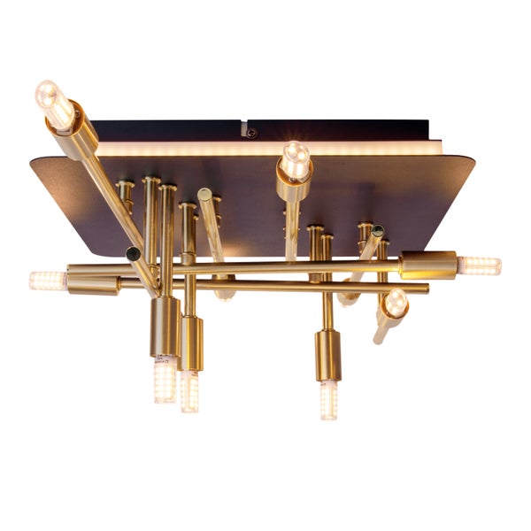 Moderne Deckenleuchte mit LED-Lampen und Metallelementen