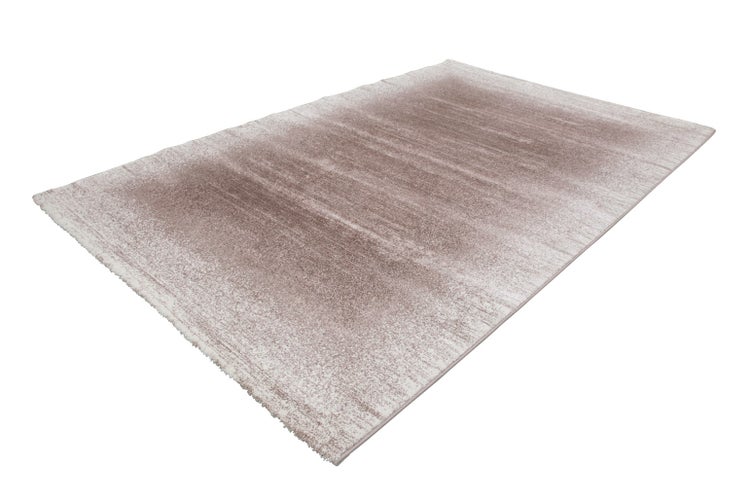 Rechteckiger Teppich mit meliertem Muster und Farbverlauf.