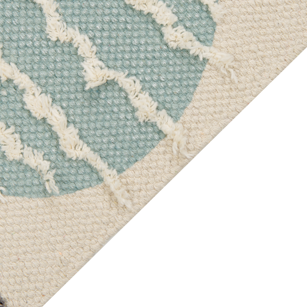 Kinderteppich BLANG Beige 80 x 150 cm Baumwolle