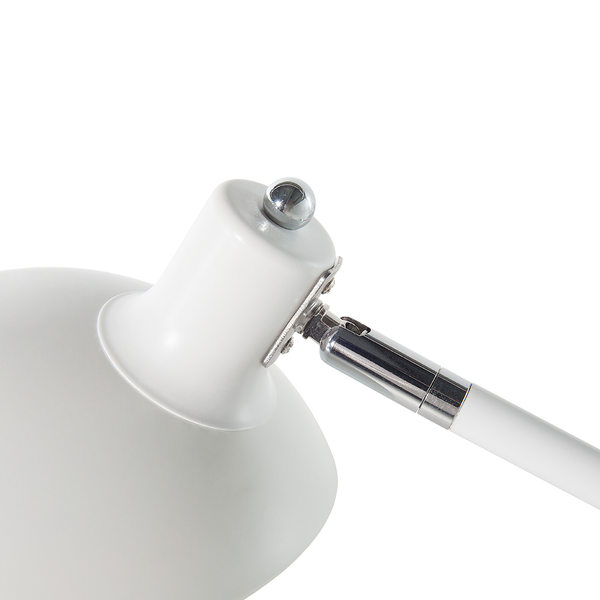 Schreibtischlampe MERAMEC verstellbar Metall Weiß