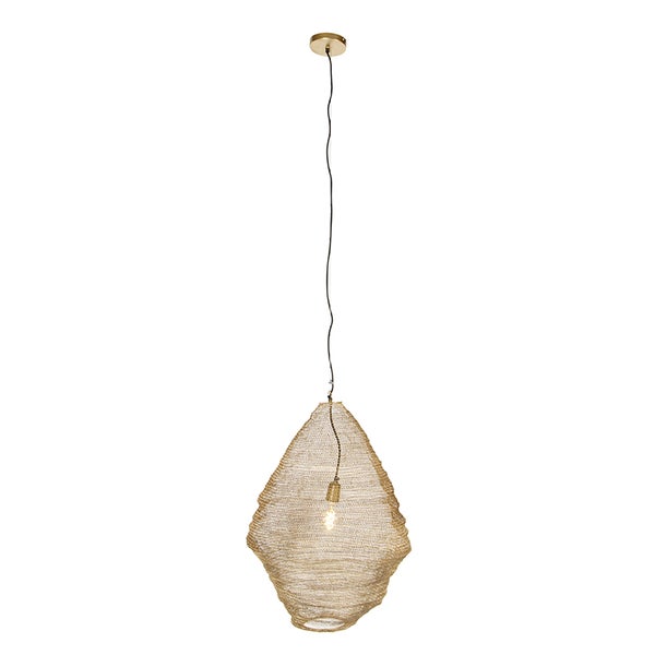 Orientalische Hängelampe Gold 60 cm - Nidum