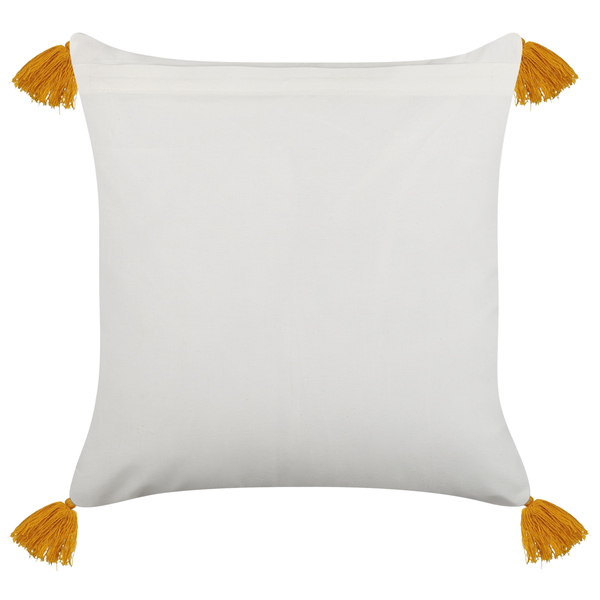 Dekokissen 2er Set BILOBA Baumwolle 45 x 45 cm Gelb Blumenmuster