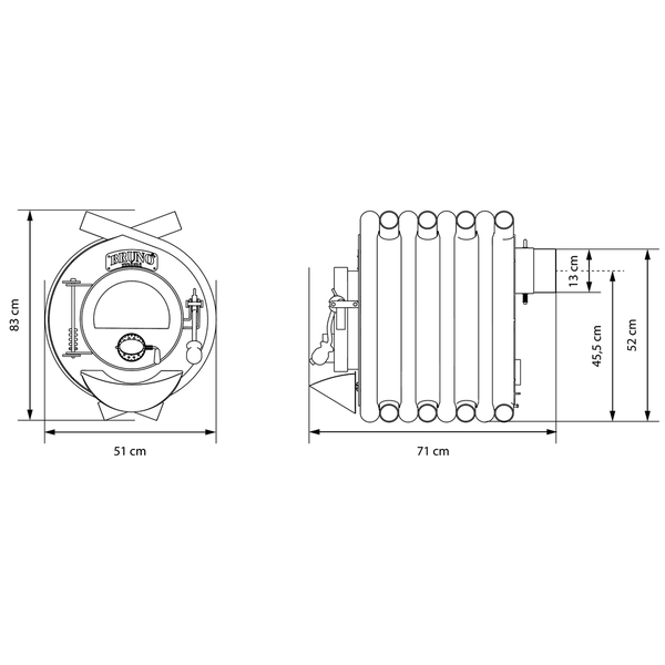 Wandleuchte mit zwei Leuchtköpfen