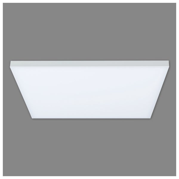 LED Panel-Deckenleuchte CARENTE Seitenlänge 45 cm, rahmenlos, viele Funktionen, aus Metall und Kunststoff, weiß, integrierte LEDs