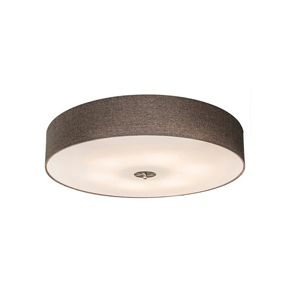 Smarte Deckenleuchte Taupe 70 cm inkl. 6 Wifi A60 - Drum Jute