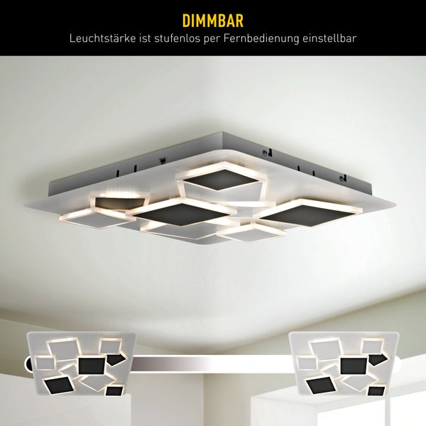 Dimmbare LED Deckenleuchte mit Fernbedienung zur stufenlosen Helligkeitsanpassung