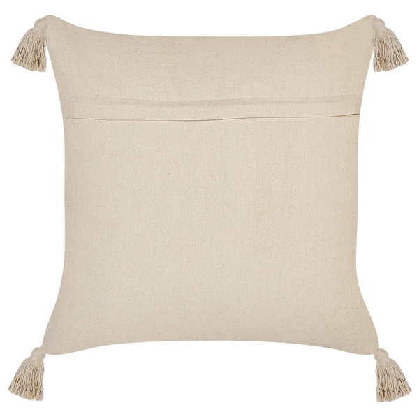 Dekokissen ARALIA Baumwolle 45 x 45 cm Beige Geometrisches Muster