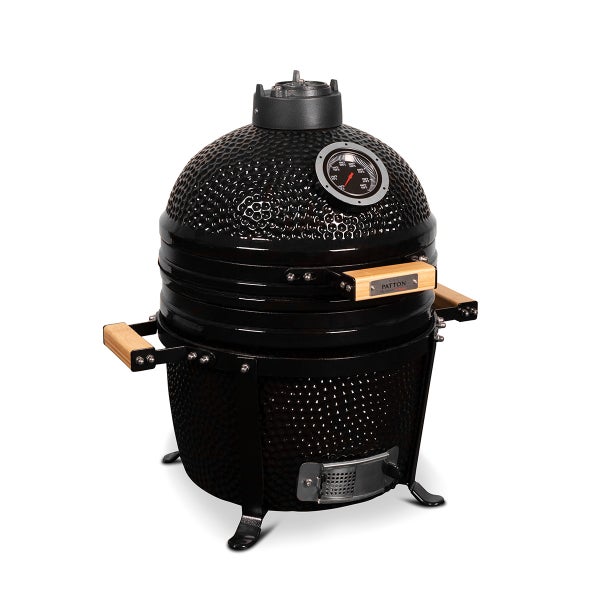 PATTON Keramikgrill Kamado Premium Compact - Schwarz