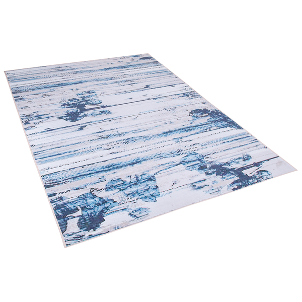 Teppich blau 160 x 230 cm Kurzflor BURDUR