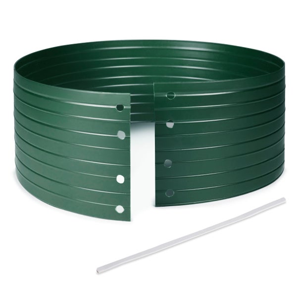 Gartenbeetumrandung aus Metall mit Befestigungsstab