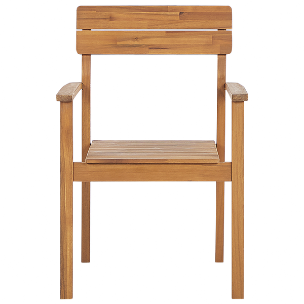 Gartenstuhl 2er Set FORNELLI Akazienholz Braun