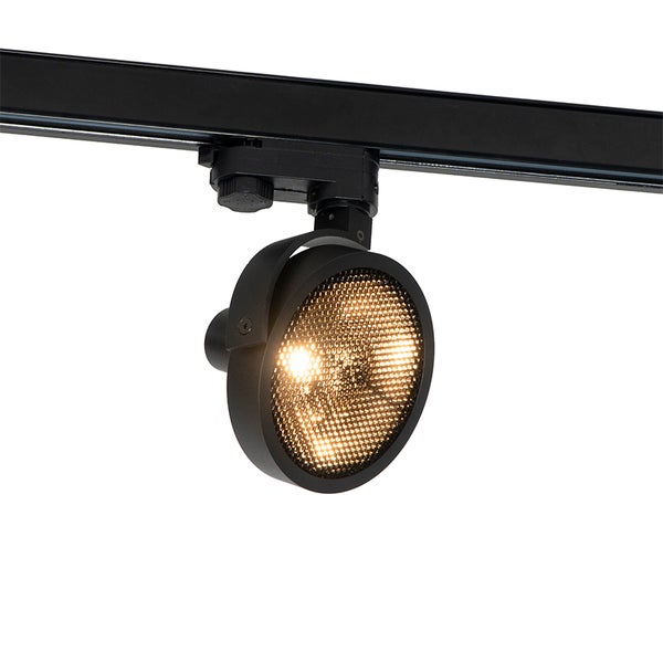 Moderne 3-Phasen Stromschiene spot schwarz - Master 111 Honey
