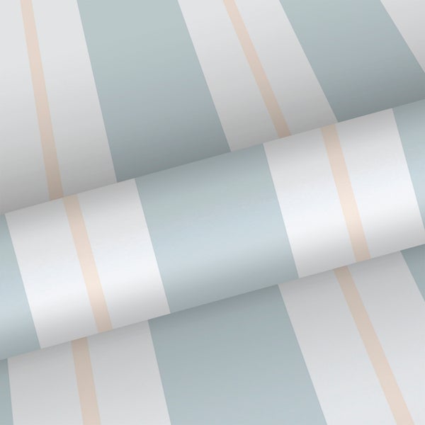 Sanders und Sanders Tapete Streifen Graublau - 53 cm x 10 m - 640307