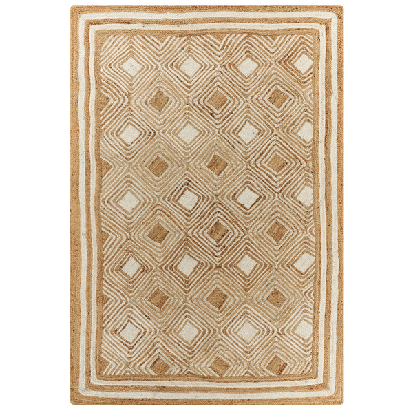 Teppich MENGEN 160 x 230 cm Jute Beige