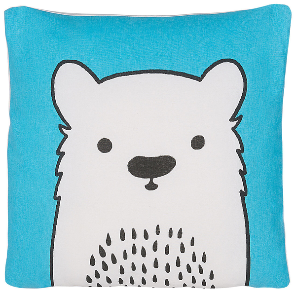 Dekokissen 2er Set WARANASI Baumwolle 45 x 45 cm Blau