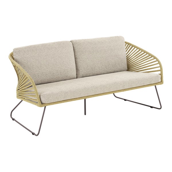 Novella Loungeset inkl. Kissen beige, sandfarben. 162 X 78 X 73 cm