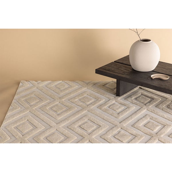 Pia Teppich 230x160cm Beige. 160 X 230 X 2 cm