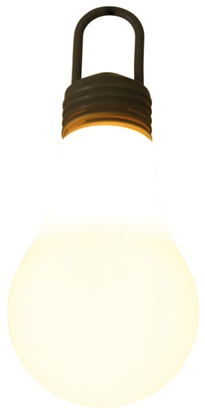 Glühbirne mit Halterung