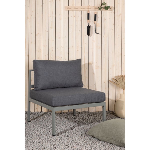 Copacabana Gartensofa Mittelsegment khaki. 70 X 74 X 65 cm