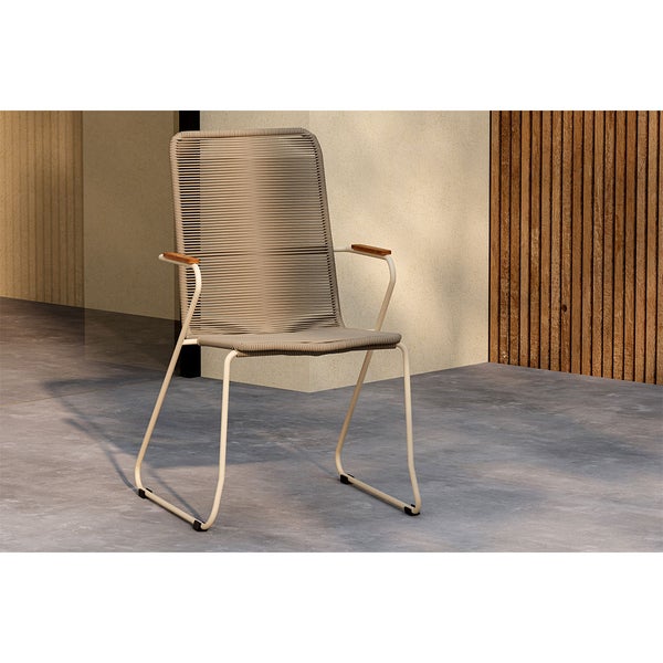Bois Gartenstuhl beige. 63 X 65 X 93 cm