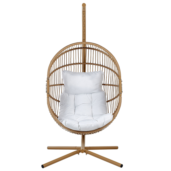 Hängesessel mit Gestell ACRI Polyrattan Beige