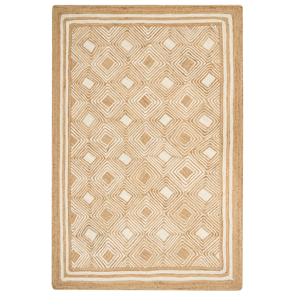 Teppich MENGEN 200 x 300 cm Jute Beige