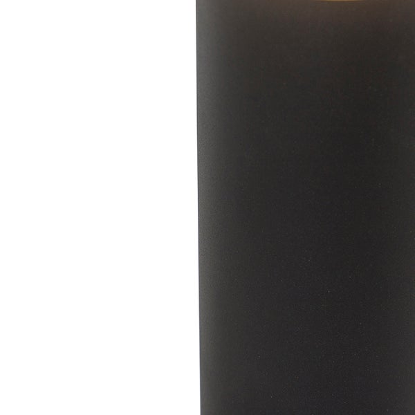Stehende Außenlampe schwarz mit Opalschirm weiß 30 cm IP44 - Odense