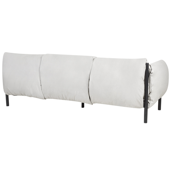 Gartensofa 3-Sitzer ESPERIA Metall Grau
