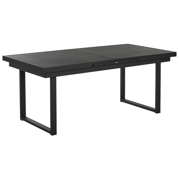 Gartenmöbel Set 6-Sitzer VALCANETTO/TAVIANO Metall Schwarz