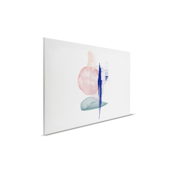 Gemälde mit abstrakten Formen auf Leinwand