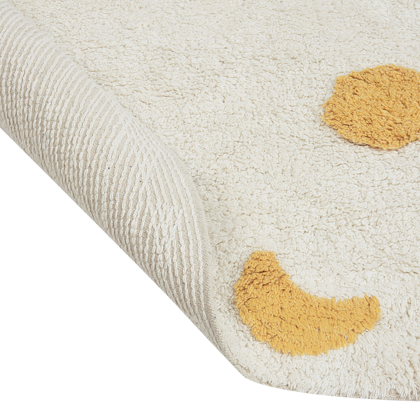 Kinderteppich LOTI Beige ø 140 cm Baumwolle