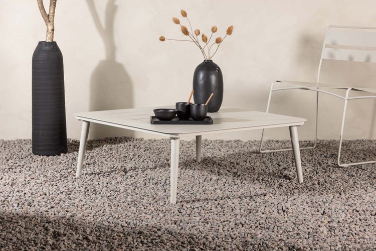 Lina Gartentisch 90x90cm beige. 90 X 90 X 34 cm