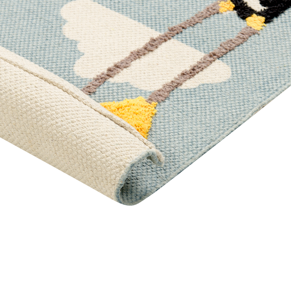 Kinderteppich BARUS Bunt 80 x 150 cm Baumwolle