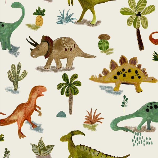 Next Vliesbehang | Prähistorischer Dinosaurier & Freunde - 10mx52cm