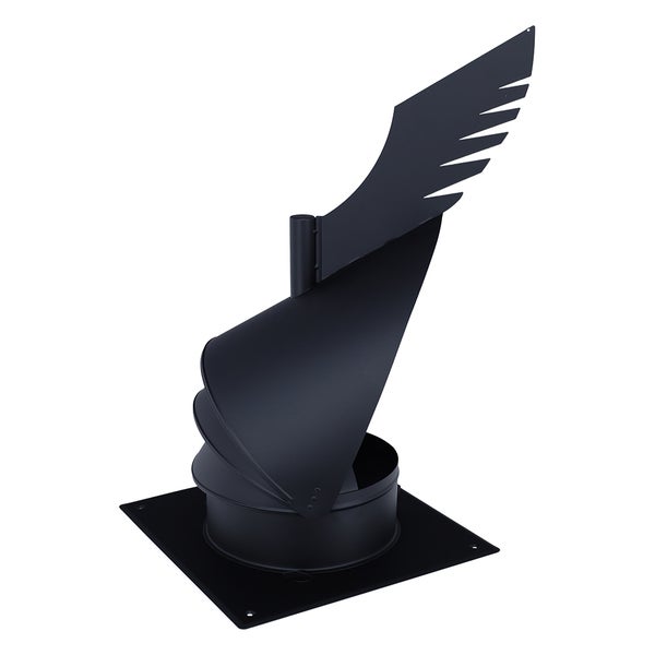 Schornsteinaufsatz aus Metall mit Windflügel für Kamine zur Verbesserung des Abzugs