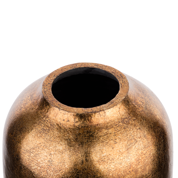 Dekovase LORCA Keramik 48 cm Goldbraun