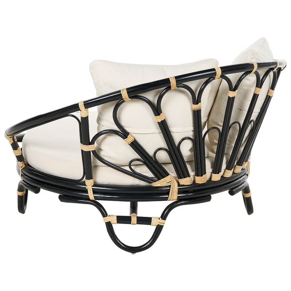Sonneninsel ROSSANO Rattan Schwarz