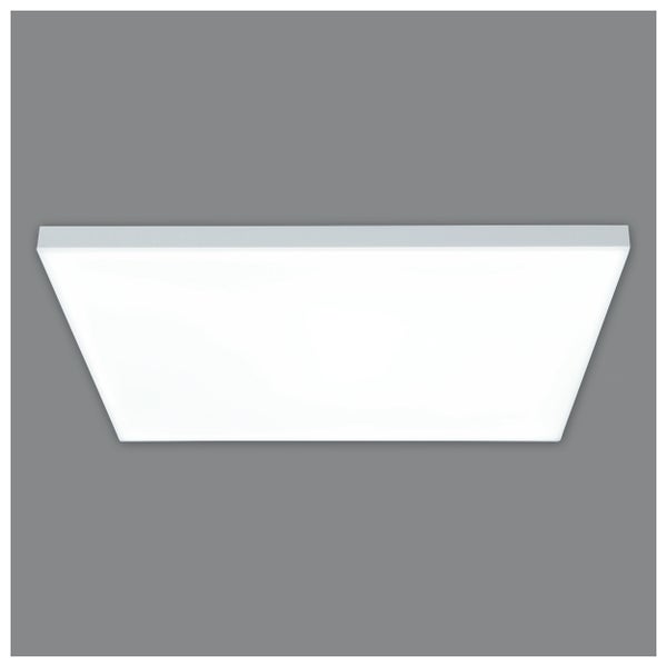 LED Panel-Deckenleuchte CARENTE Seitenlänge 45 cm, rahmenlos, viele Funktionen, aus Metall und Kunststoff, weiß, integrierte LEDs