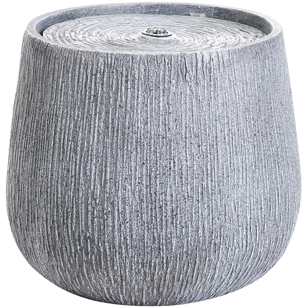 Gartenbrunnen LED CASCATA Grau