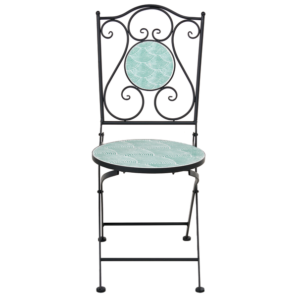 Klappbarer Gartenstuhl mit Mosaikmuster