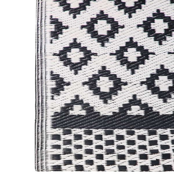 Outdoorteppich THANE Schwarz 120 x 180 cm