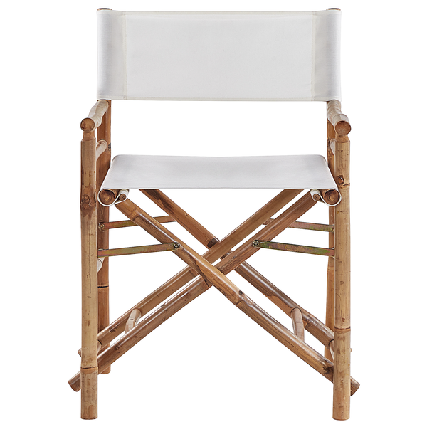 Gartenstuhl 2er Set MOLISE Bambusholz Braun