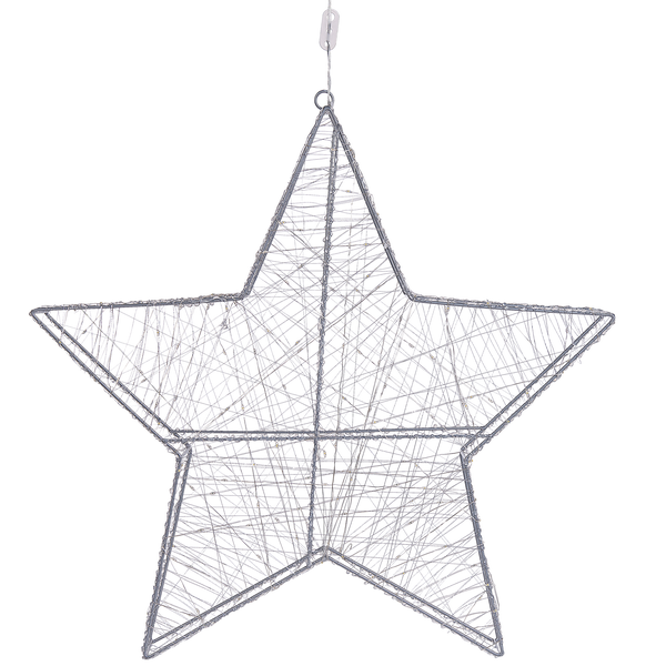 Dekorativer Stern mit Beleuchtung zum Aufhängen