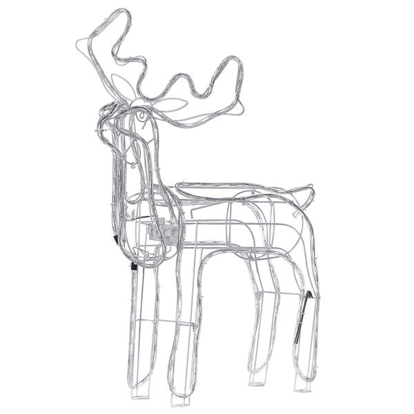 Dekoration Rentier aus Draht mit Beleuchtung