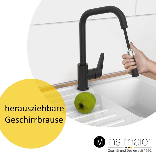 Wassersparende Armatur mit Eco-Klick-Funktion, die den Wasserverbrauch reguliert