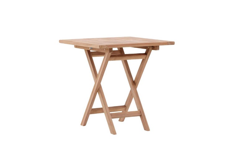 Quadratischer Klapptisch aus Holz für den Garten