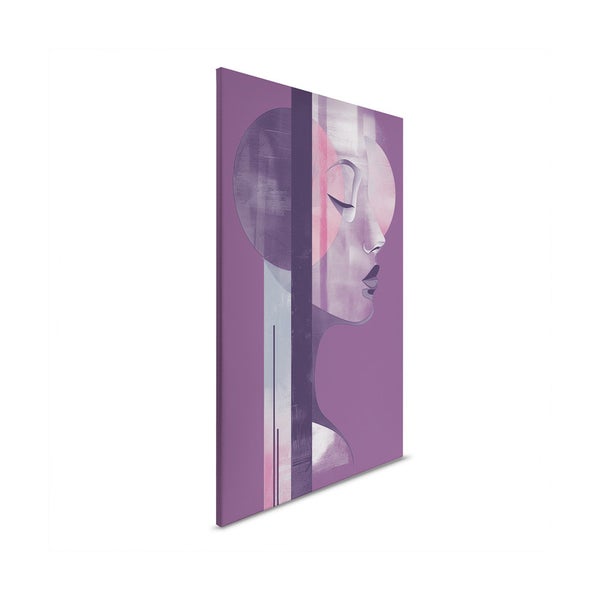 Dekorative Leinwand mit einem Porträt einer Frau