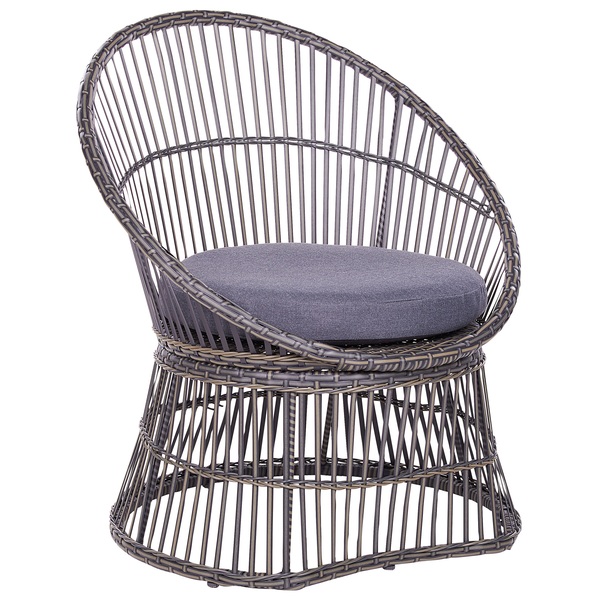 Bistro Set inkl. Kissen MESYNA Polyrattan Taupe